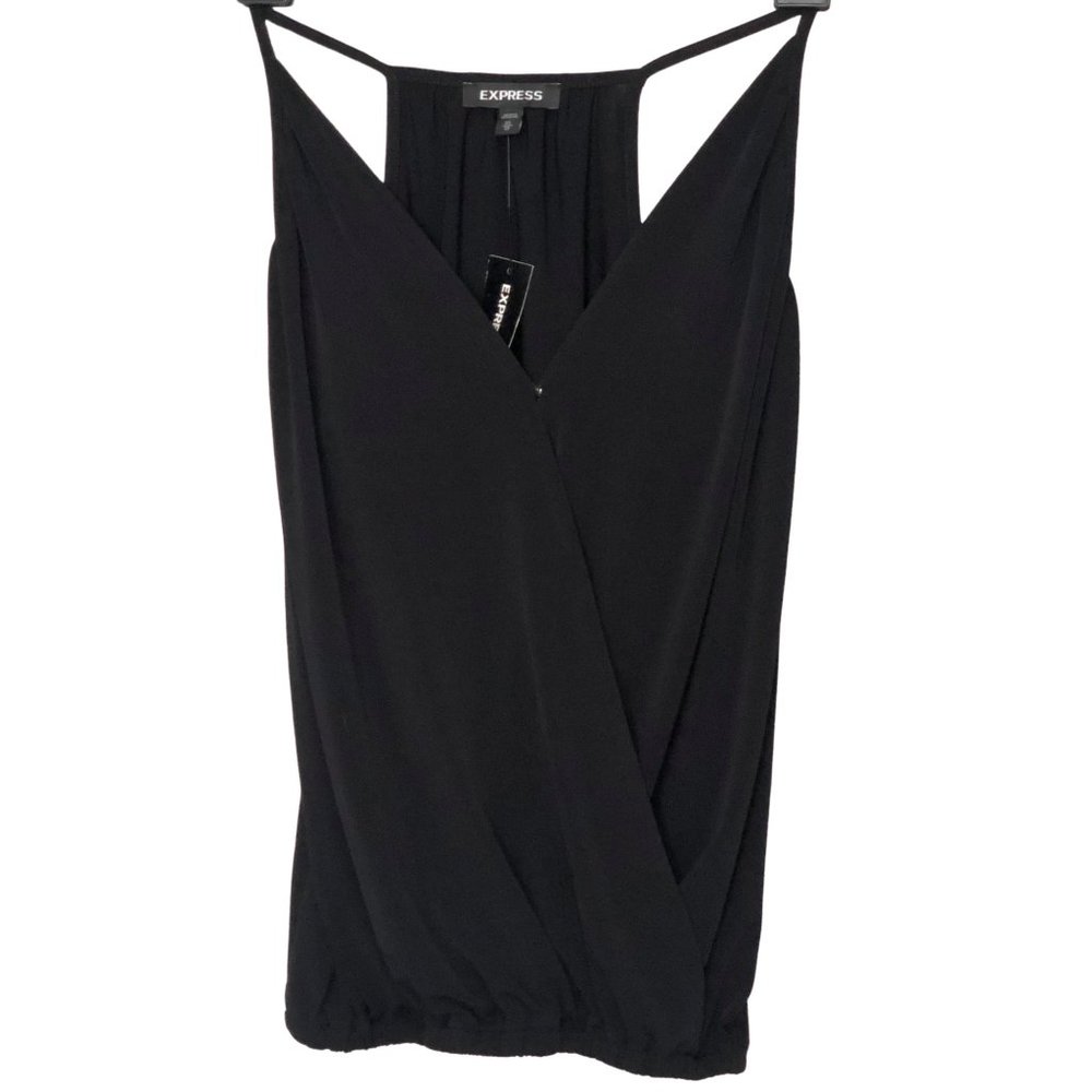 XS Black Wrap Front EXPRESS Cami - NWT